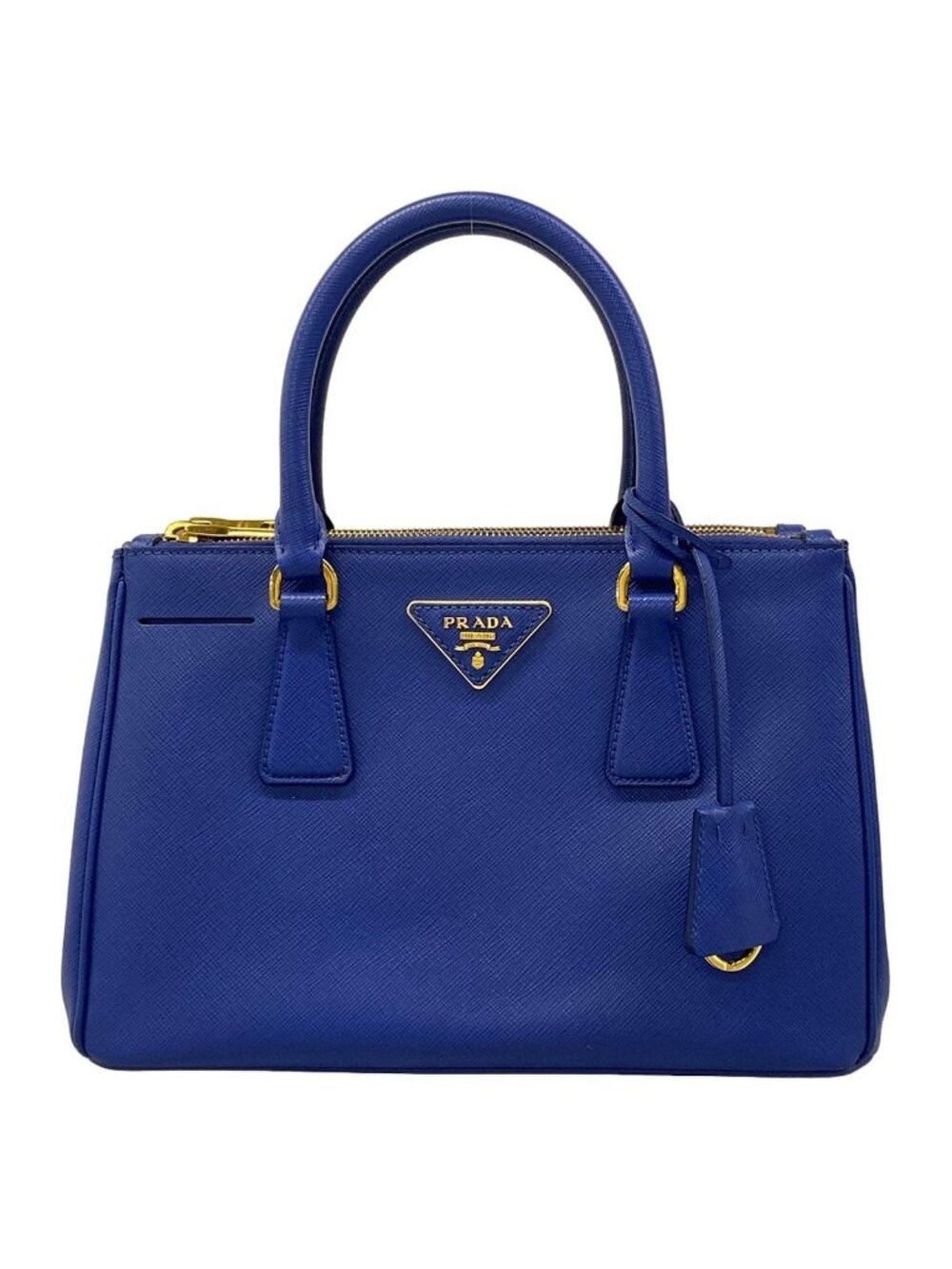 Prada Galleria Mini Bag Blue Leather